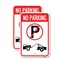 Signmission No Parking No Parking Symbol and Tow Truck Symbol, 12'' X 18'' 2 Signs, Heavy Gauge Aluminum, 2PK A-1218-2PACK-23818 - alternate 1
