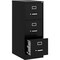 Lorell Fortress Series 3-Drawer Vertical File Cabinet, 15" x 22" x 40.2", Black LLR42297 - alternate 2