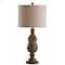 Jonathan Y Abeline 28.5" Resin LED Table Lamp, Brown Faux Wood JYL3041A - alternate 1