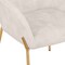 Leisuremod Zaire Collection Modern Dining Chair, Gold Legs and Beige Velvet ZDC52BG - alternate 7