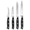 Our Table 18 Piece Stainless Steel Forged Triple Riveted Cutlery Block Set in Black 131634.18 - alternate 6