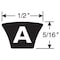 Gates V-Belt, Hi-Power II, A63, A, EPDM, 65 in, 1/2 in Top Width A63 - alternate 8
