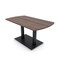 Skutchi Designs Arc Rectangle Meeting Room Table, 36 in W, 60 in L, Brown HAR-AREC-36x60-DOU.BK-H3041 - alternate 1