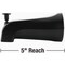 Danco Universal Matte Black Tub Spout with Diverter 9D00011079 - alternate 10