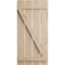 Ekena Millwork Rustic Four Board Spaced Board-n-Batten Pecky Cypress Faux Wood Shutters w/Z-Board, 23 1/2"W x 34"H SHUBSZ23X34PCPR - alternate 18