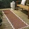 Jonathan Y Alice Classic Cottage Two-Tone Scalloped Terra/Cream 2 ft. x 8 ft. Indoor/Outdoor Shaped Runner Rug SHP103C-28 - alternate 1