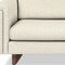 Homeroots 84" Ivory Fabric Sofa With Walnut Legs 641137 - alternate 8