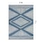 World Rug Gallery Contemporary Geometric Stripe Weather Resistant Reversible Indoor/Outdoor Rug 5 ft x 7 ft Blue WR109BLUE5X7 - alternate 6