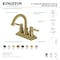 Kingston Brass Double-Handle 4" Centerset Bathroom Faucet with Brass Pop-Up, Polished Nickel KS8666DL - alternate 2