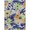 Homeroots 9' X 12' Navy Blue And Beige Floral Washable Indoor Outdoor Area Rug 610990 - alternate 9