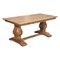 Homeroots 71" Brown Solid Wood Double Pedestal Base Dining Table 719513 - alternate 9