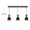 Jonathan Y Edison 33.25" Linear 3-Light Metal Linear LED Pendant, Black/Brass Gold JYL6138A - alternate 8