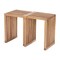 Homeroots 27in Natural Solid Wood Extendable Indoor Outdoor Bench 668843 - alternate 6