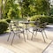 Flash Furniture Lila Bronze Metal Restaurant Stack Chairs with Metal Slats, 4PK 4-TLH-017C-BZ-GG - alternate 18