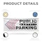 Signmission Public Monthly Parking Left, 18 Inch x 48 Inch, Vinyl Banner B-30819 - alternate 4
