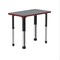 Correll Rectangle 27 in W, 20 in L, 25 in to 35 in H, Particleboard, Gray Granite AD2027TF-REC-15-09-35 - alternate 1