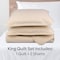 Lavish Home 3-Piece King Quilt Set Bedspread & 2 Pillow Shams with Embossed Diamond Pattern Lightweight Set 66-001-KN - alternate 5