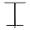 Flash Furniture 36" Square Tabletop, Seamless Surface Technology, Gray Faux Concrete, 30x30 Black Bar Height X-Base ST-SQ36-CMGY-T3030B-GG - alternate 8