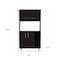 Homeroots 71in Black Wood Pantry Or Storage Closet 403765 - alternate 5