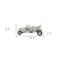Homeroots 8" Silver Metal Hand Painted Model Car Tabletop Sculpture 401129 - alternate 5
