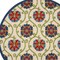 Homeroots 8' Navy Blue Beige Green Blue And Red Round Floral Indoor Outdoor Area Rug 546784 - alternate 8