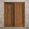 Sartodoors Sliding Closet Bypass Doors 48 x 80 inches, Ego 5006 Cognac Oak Veneer, Rails Hardware Set, Wood EGO5006DBD-DKO-48 - alternate 4