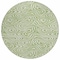 Homeroots 8' Artichoke Green And Ivory Round Abstract Washable Indoor Outdoor Area Rug 598940 - alternate 7