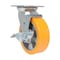 Vestil Polyurethane Swivel With Brake Caster 6 In. Diameter x 2 In. Width 1212 lb Orange/Silver CST-VE-6X2PUA-SWB - alternate 6