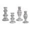 Homeroots Set of Four White Washed Resin Tabletop Candle Sticks, 4PK 517605 - alternate 8