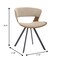 Leisuremod Wooden Dining Chair Modern style Nymia Collection Walnut Color in Light Brown NCWN-22LBR - alternate 8