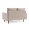 Homeroots 57" Beige And Dark Brown Velvet Loveseat 543721 - alternate 9