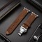 Elegani Band Compatible with Apple Watch 41mm, Dark Brown, Silver, Black, Rose Gold, Yellow Gold Buckle SDQR-DBRN-41 - alternate 3