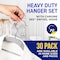 Lifemaster Clothes Hanger Set, Lightweight, Non-Slip, 360 Deg Hook, Rubber Coated, Gray, 30PK LMNOSL33 - alternate 6