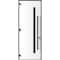 Vdomdoors Front Exterior Prehung Steel Door Ronex0144 Grey 96 Entry Metal Modern Painted W36xH96 Right hand RONEX0144EXD-GRE-W36xH96-RH-I - alternate 1