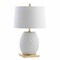 Jonathan Y Diamond 25.5 in. LED Glass/Metal Table Lamp, White/Gold Leaf JYL5043A - alternate 5