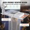 Vevor Acrylic Podium 47" Acrylic Podium Stand Reading Surface Storage Shelf White JYJTW047TCLR - alternate 8