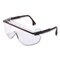 Uvex Safety Glasses, Anti-Fog, Clear Lens, Black, Blue, Patriot Red - White - Blue Frame S2500C - alternate 5