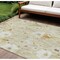 Homeroots 10' X 14' Wheat And Ivory Floral Washable Indoor Outdoor Area Rug 611179 - alternate 1