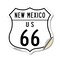Signmission New Mexico Route Marker Shield Sign Us 6, 18 Inch X 18 Inch, Vinyl Decal SHI-D-18-389 - alternate 1