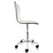 Elama Faux Leather Adjustable Rolling Office Chair in White ELM-729B-WHT - alternate 6