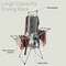 Home-Complete Clothes Drying Rack 2-Level Laundry Drying Rack with 24 Rails, Hanging Bar, 2 Adjustable Wings 82-CRAF16-PLTM - alternate 7