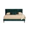 Homeroots Green Wood And Tufted Velvet Queen Bed Frame 486219 - alternate 1