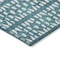 Homeroots 8' X 10' Teal Blue And Ivory Geometric Washable Indoor Outdoor Area Rug 613810 - alternate 5