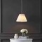 Jonathan Y Alden 14.25" 1-Light Classic French Country Iron LED Pendant with Pleated Shade, Brass Gold/White JYL2407A - alternate 6
