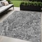 Homeroots 5' X 8' Gray Charcoal And Silver Abstract Washable Indoor Outdoor Area Rug 588469 - alternate 1