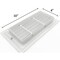 Sierra Grates 4 in. H X 10 in. W Powder Coat Aluminum, White Return Grille ABG410-WHT - alternate 4