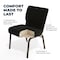 Flash Furniture Hercules Church Chair, Black Back, 21-1/4 in W 25" L 33" H, Fabric Seat FD-CH0221-4-GV-S0806-GG - alternate 8