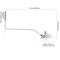 Jonathan Y Frank 35" Iron Retro Swing LED Wall Sconce, White JYL9067A - alternate 5