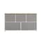 Flash Furniture Harris 5 Drawer Vertical Storage Dresser with White Cast Iron Frame, Oak Wood Top and Beige Easy Pu WX-5L206-W-WH-BG-GG - alternate 9