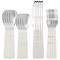 Martha Stewart Garden Cottage 16 Piece Stainless Steel Flatware Set in Cream 129074.16 - alternate 8